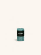 CANDLE - bougie - cire de paraffine - DIA 5 x H 8 cm - vert hivernal