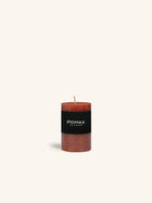 CANDLE - bougie - cire de paraffine - DIA 5 x H 8 cm - terracotta