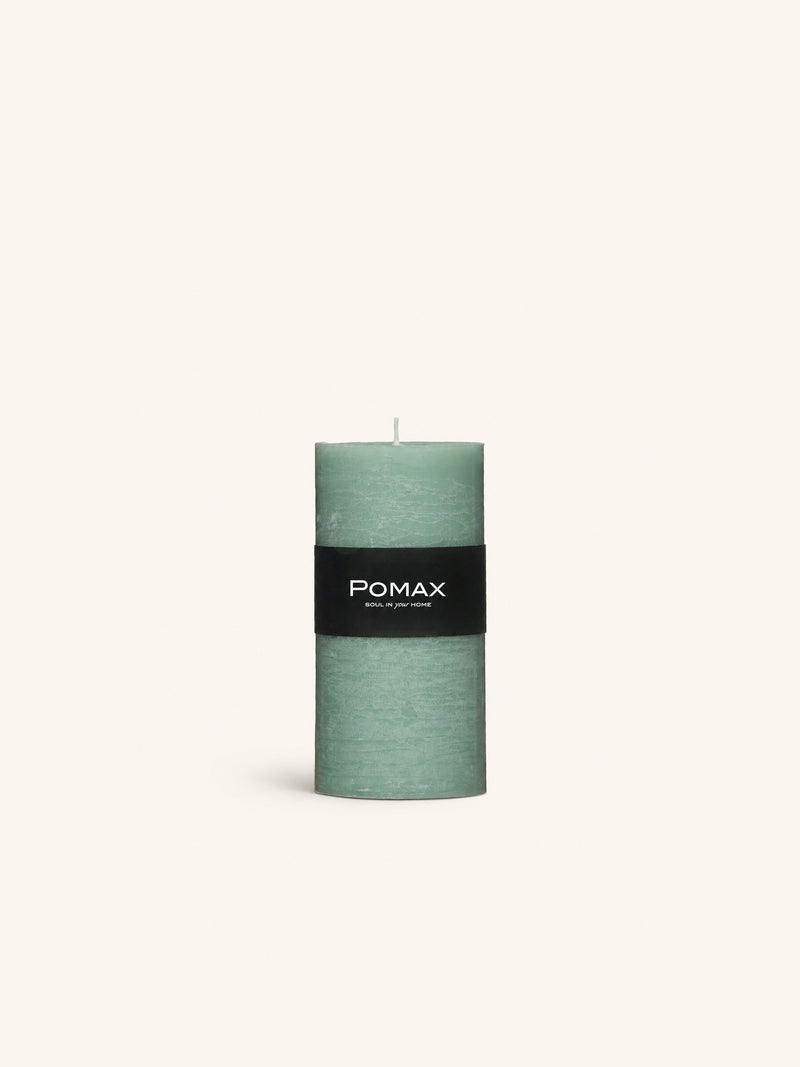 CANDLE - candle - paraffin wax - DIA 7 x H 14 cm - light aqua