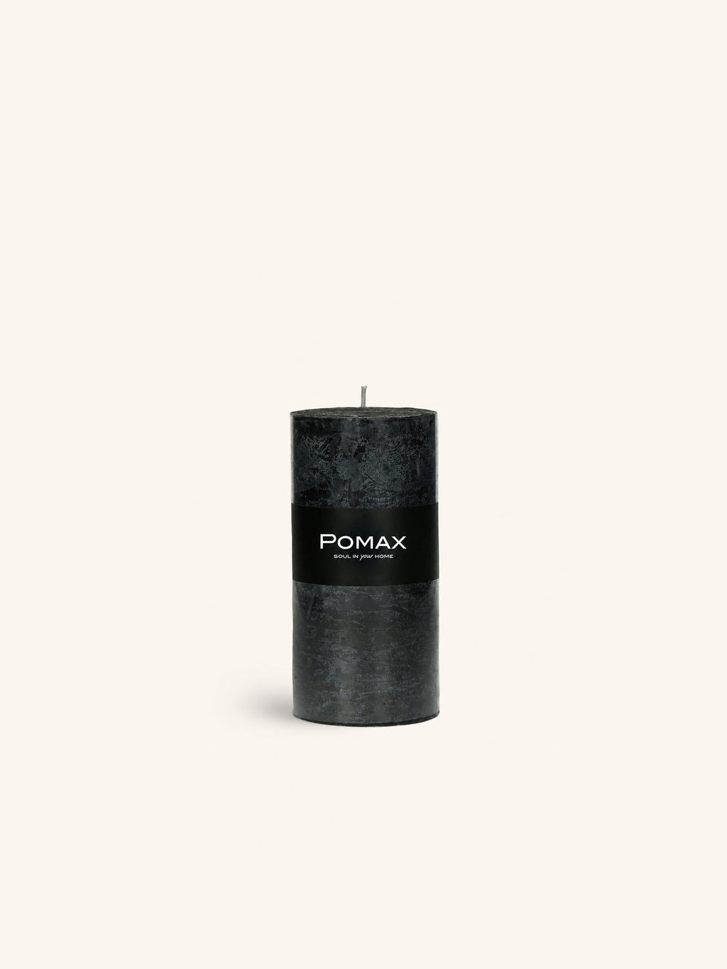 CANDLE - kaars - paraffine wax - DIA 7 x H 14 cm - zwart