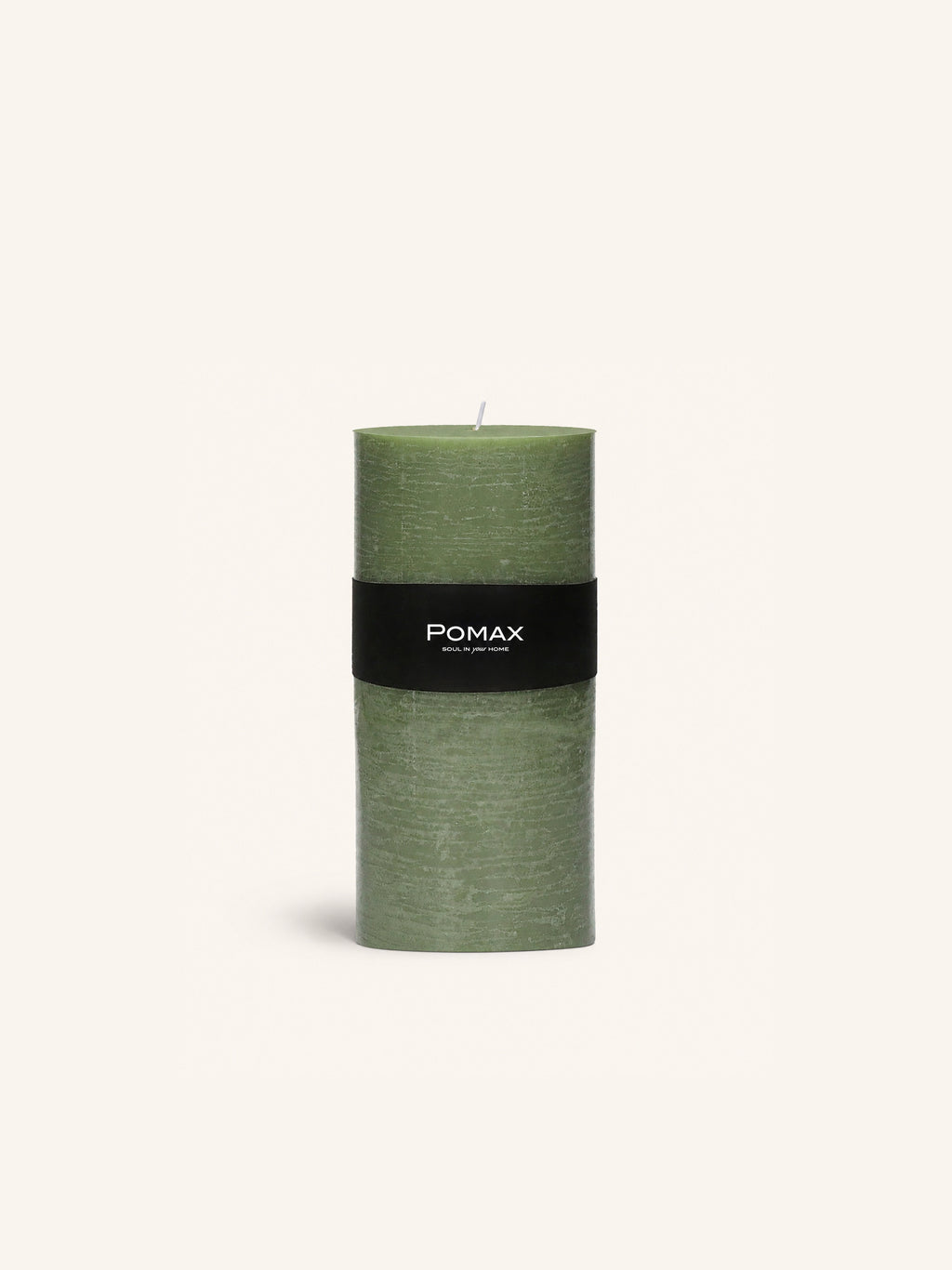CANDLE - candle - paraffin wax - DIA 10 x H 20 cm - avocado