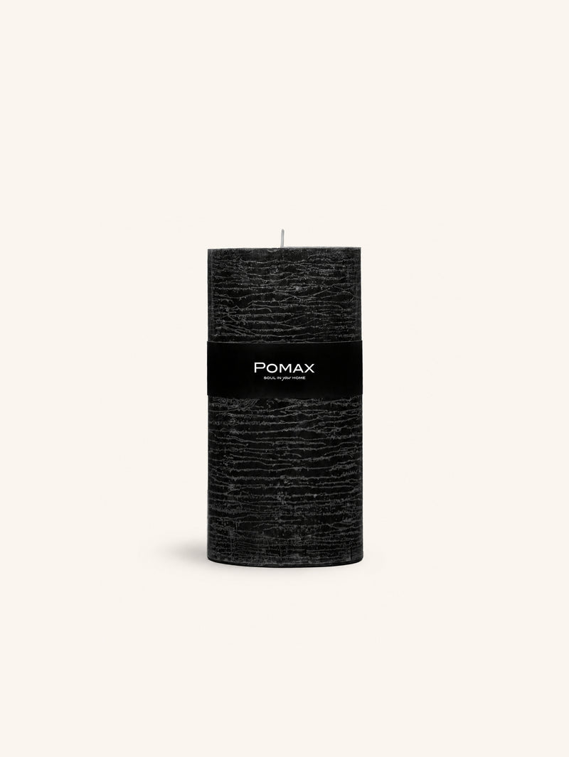 CANDLE - candle - paraffin wax - DIA 10 x H 20 cm - black