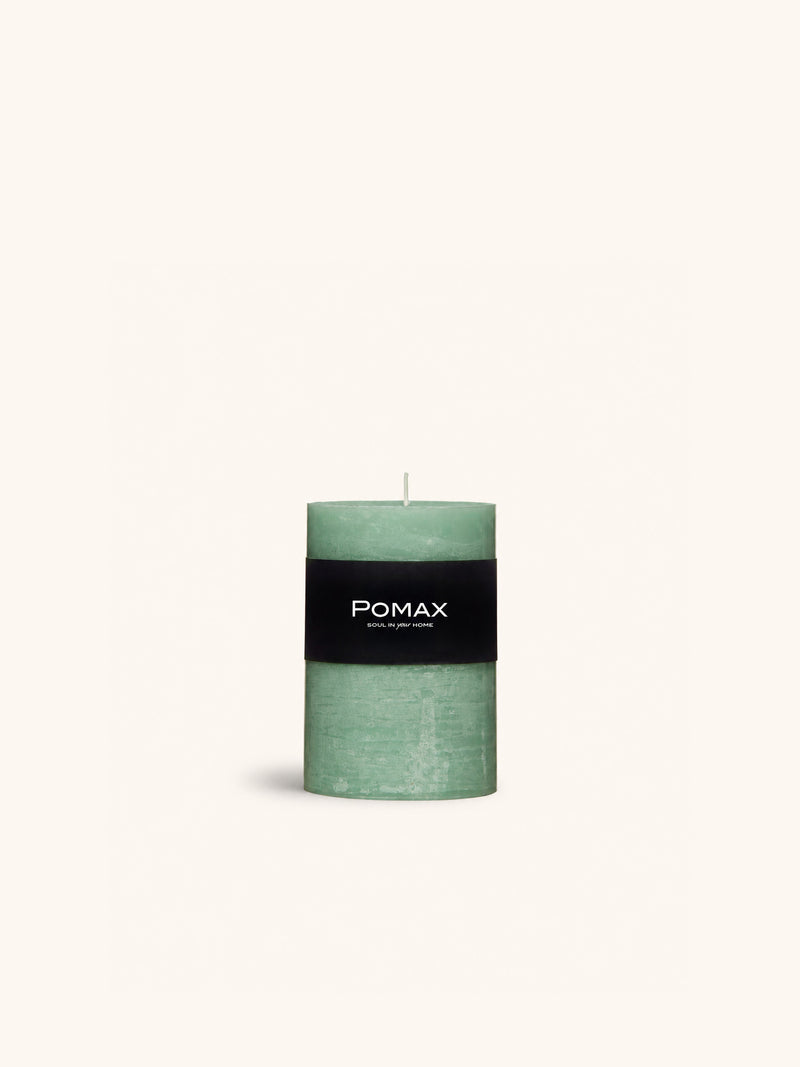 CANDLE - candle - paraffin wax - DIA 7 x H 10 cm - light aqua