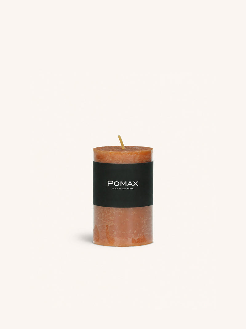 CANDLE - candle - paraffin wax - DIA 7 x H 10 cm - rust